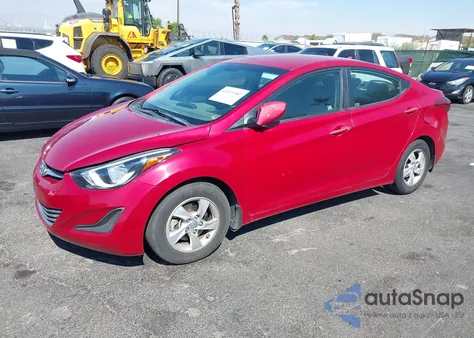2015 Hyundai Elantra Se from USA, damaged, VIN KMHDH4AE7FU449748